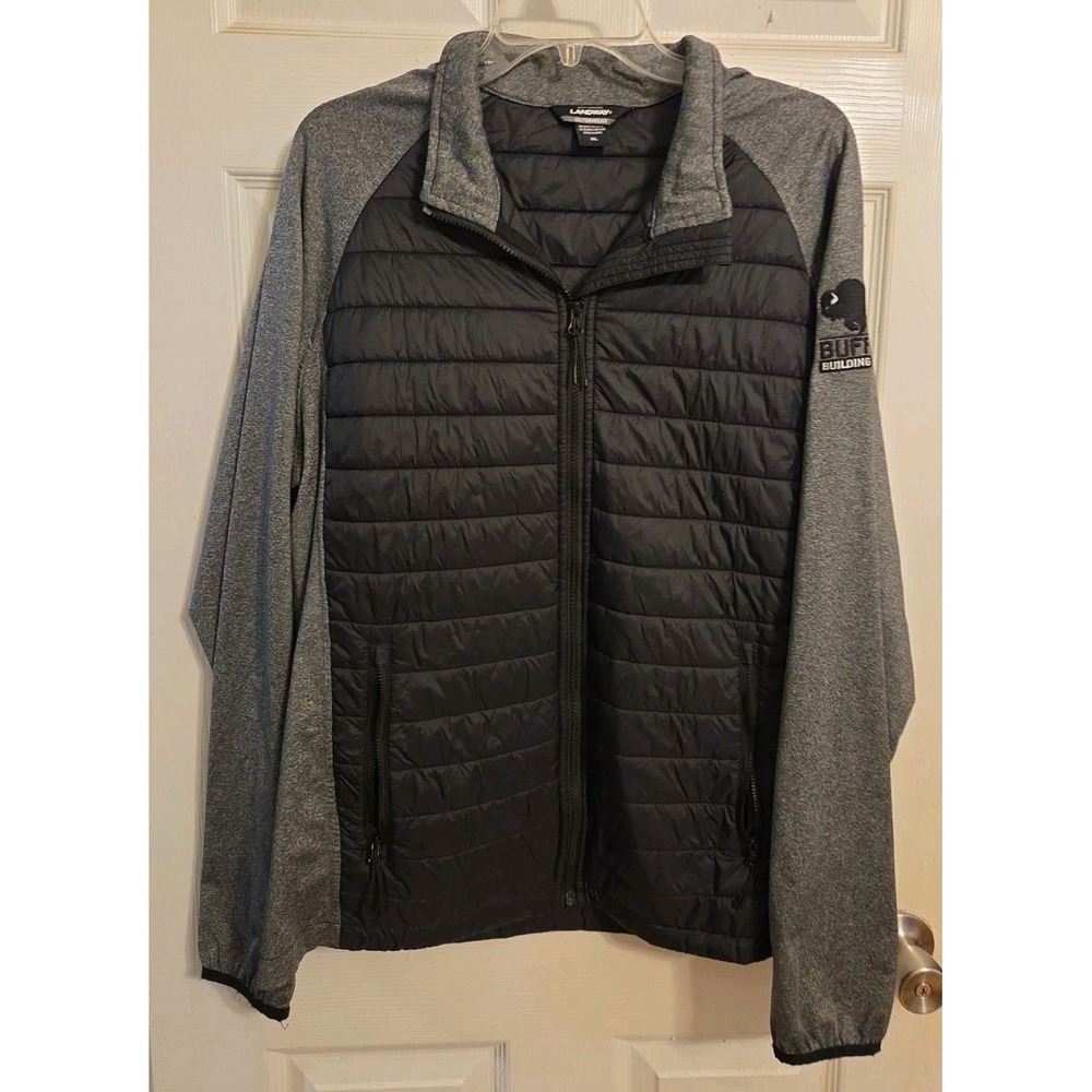Landway Men's Hybrid Puffer Jacket XL Gray & Black